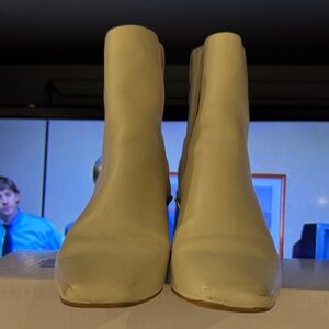 Dolce Vita Cream Ankle Booties